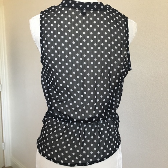 Polka Dot Ruffled Top - Picture 3 of 5